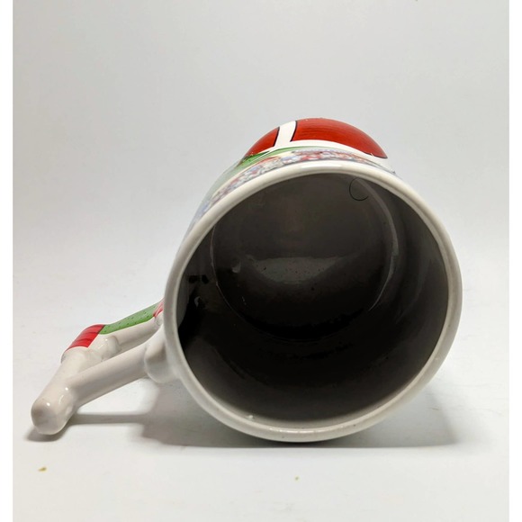 Football Ceramic Coffee Tea Mug 3D Field Goal Post Handle Sports Fan Emson - Picture 5 of 5